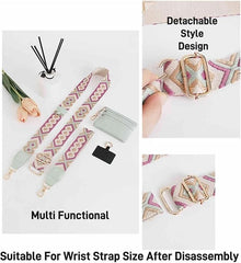 Adjustable Phone Strap with Zippered Wallet Pouch