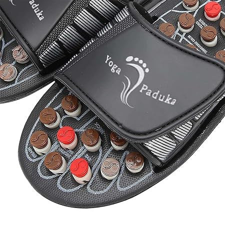 Adjustable Yoga Slippers with Acupressure & Magnetic Therapy for Foot Relief