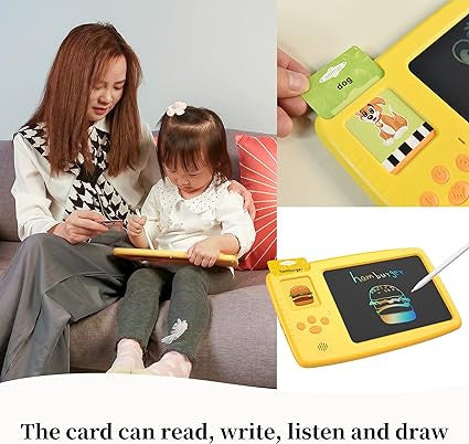 2-in-1 Talking Flash Card & LCD Doodle Board for Kids