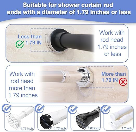 U-Shape Shower Rod Hook