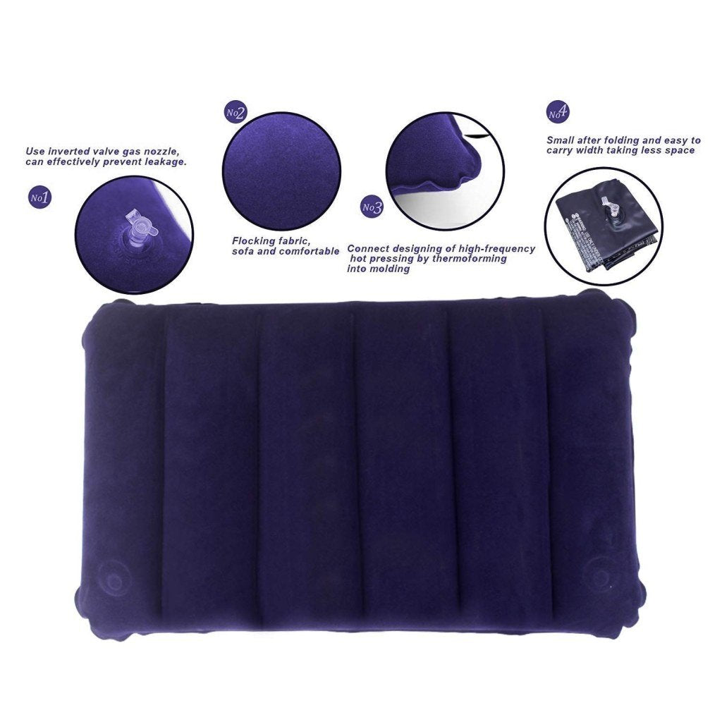 Inflammable Velvet Travel Neck Pillow – Soft, Ultralight, Portable for Camping & Travel