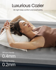 Luxury Double Air Mattress with Built-in Pump – Portable Inflatable Bed for Home & Travel