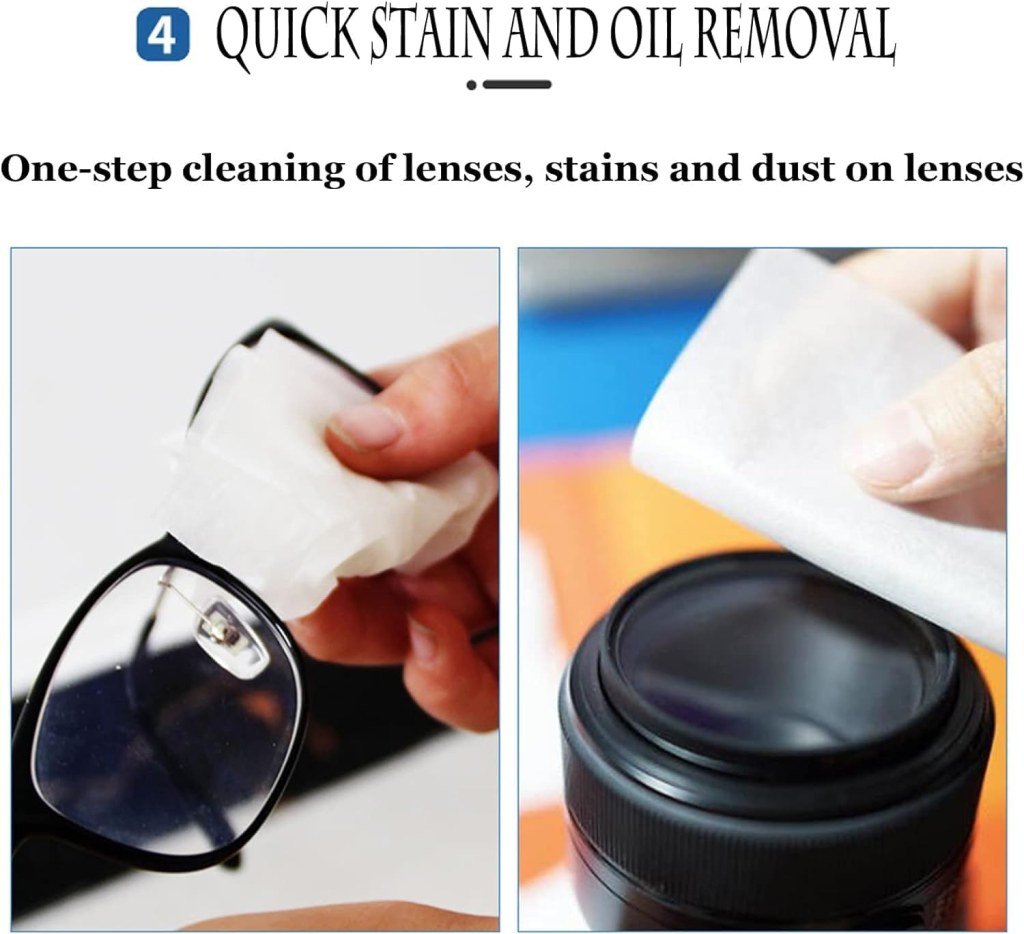 Anti Fog Wipes 100 Pack – Lens & Screen Cleaner with Microfiber