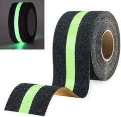 Glow in Dark Anti Slip Tape for Stairs – Waterproof Non-Skid Grip Tape (5cm x 5m)