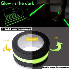 Glow in Dark Anti Slip Tape for Stairs – Waterproof Non-Skid Grip Tape (5cm x 5m)