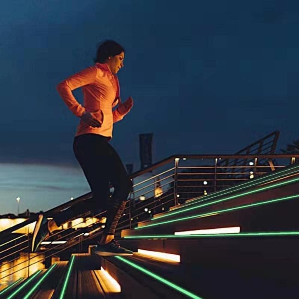 Glow in Dark Anti Slip Tape for Stairs – Waterproof Non-Skid Grip Tape (5cm x 5m)