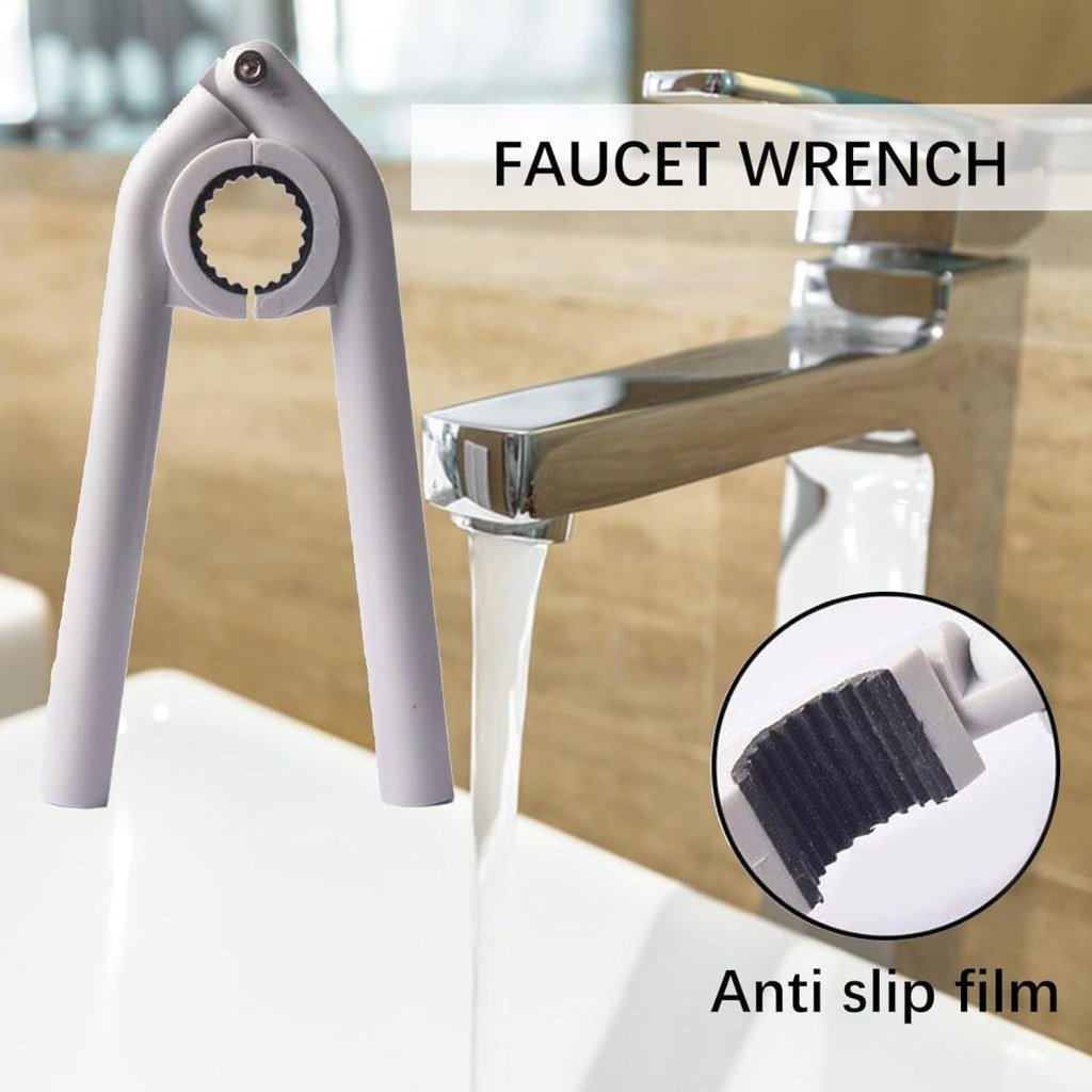Universal Anti-Slip Faucet Wrench – Easy Plumbing Repair Tool for Kitchen & Bathroom