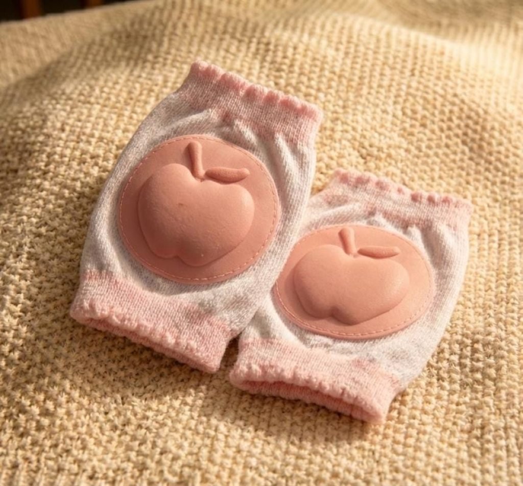 Apple Baby Knee Pads for Crawling & Toddler Safety – Soft, Breathable, Anti-Slip