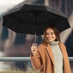 Auto Open & Close Windproof Travel Umbrella – Compact, Reinforced Canopy for Men & Women