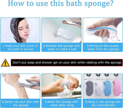 Ultra Soft 3D Baby & Adult Bath Sponge – Exfoliating & Painless