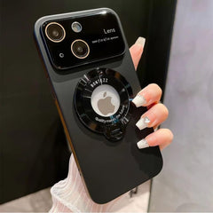 Black iPhone 14 Case with MagSafe & Invisible Stand, Shockproof & Camera Protection