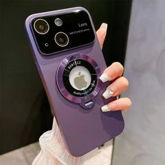 Black iPhone 14 Case with MagSafe & Invisible Stand, Shockproof & Camera Protection