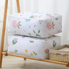 Under-Bed Waterproof Quilt & Clothes Storage Bag with Transparent Print