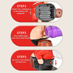 Santa Bubble Blower with Lights & Music – Fun Christmas Gift for Kids & Adults