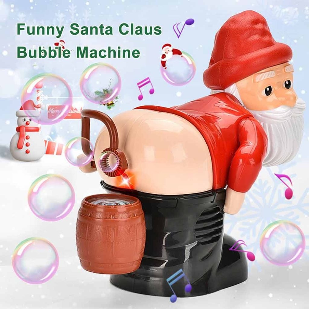 Santa Bubble Blower with Lights & Music – Fun Christmas Gift for Kids & Adults