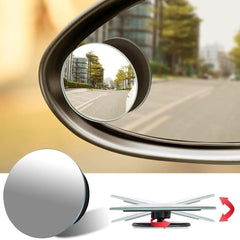Universal 2 Pack 2" Round HD Convex Blind Spot Mirrors for Cars & Trucks