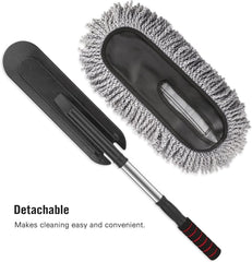 Microfiber Car Duster & Washing Brush with Long Handle – Dust & Clean Easily