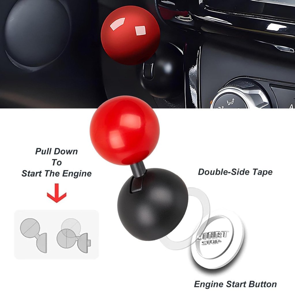 Premium Car Push to Start Button Cover – Engine Start Stop Protector