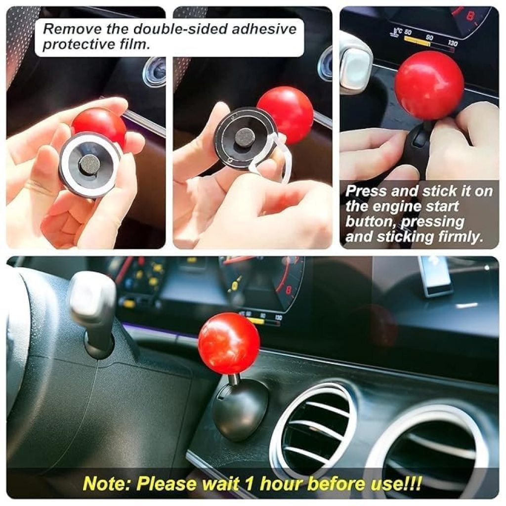 Premium Car Push to Start Button Cover – Engine Start Stop Protector