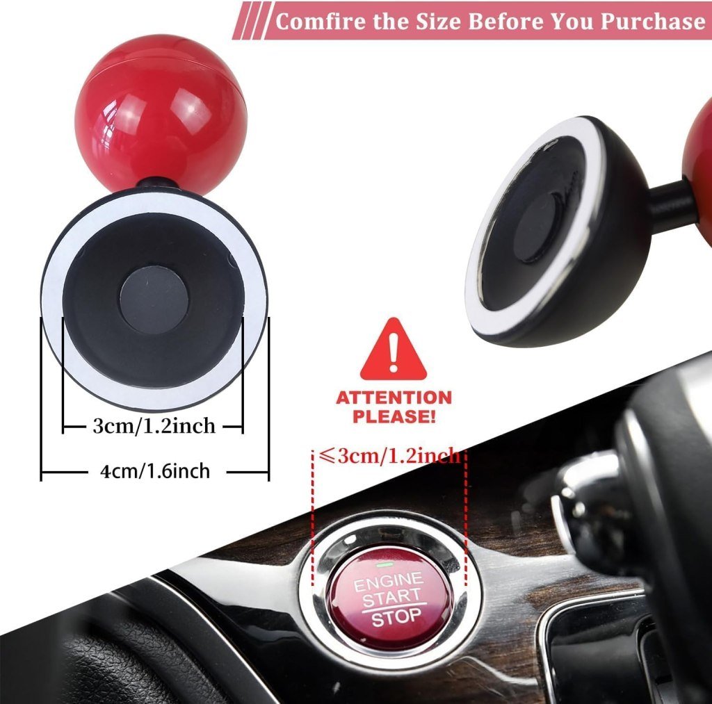 Premium Car Push to Start Button Cover – Engine Start Stop Protector