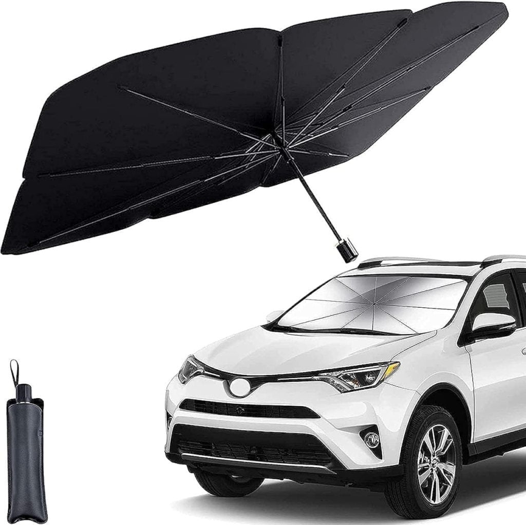 Foldable Car Sun Shade Umbrella – Windshield Sun Protection & Heat Insulation