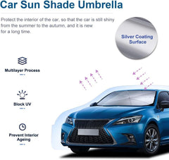 Foldable Car Sun Shade Umbrella – Windshield Sun Protection & Heat Insulation