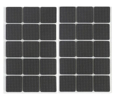 30 Pairs Square Chair Leg Pads – Anti Slip Rubber Furniture Grippers for Hardwood, Carpet & Tile Floors