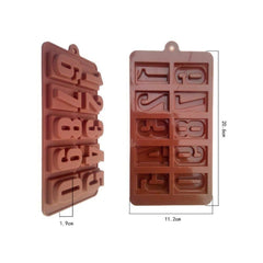 Premium Silicone Alphabet & Numeric Chocolate Mould – Ice Cube & Candy Tray Combo
