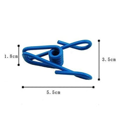 Multi-Functional Portable Clothesline with 12 Clips & Hooks – Indoor & Outdoor Windproof Drying Rope