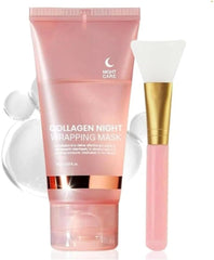 Collagen Night Mask with Niacinamide & Vitamin E – Deep Hydration & Anti-Aging (Pack of 1)