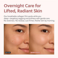 Collagen Night Mask with Niacinamide & Vitamin E – Deep Hydration & Anti-Aging (Pack of 1)