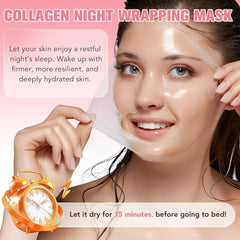 Collagen Night Mask with Niacinamide & Vitamin E – Deep Hydration & Anti-Aging (Pack of 1)