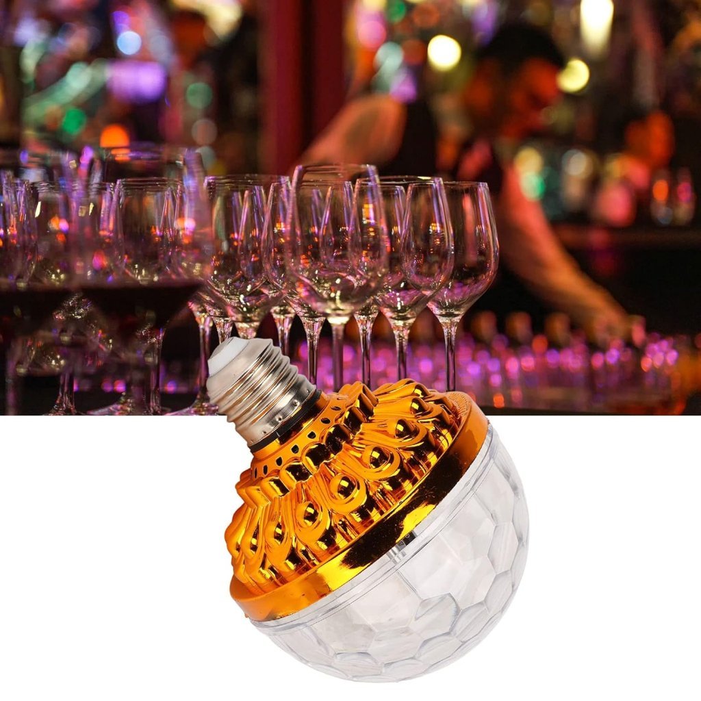 Colorful Disco Rotating LED Light Bulb for Parties & Events – Pack of 1
