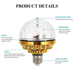 Colorful Disco Rotating LED Light Bulb for Parties & Events – Pack of 1