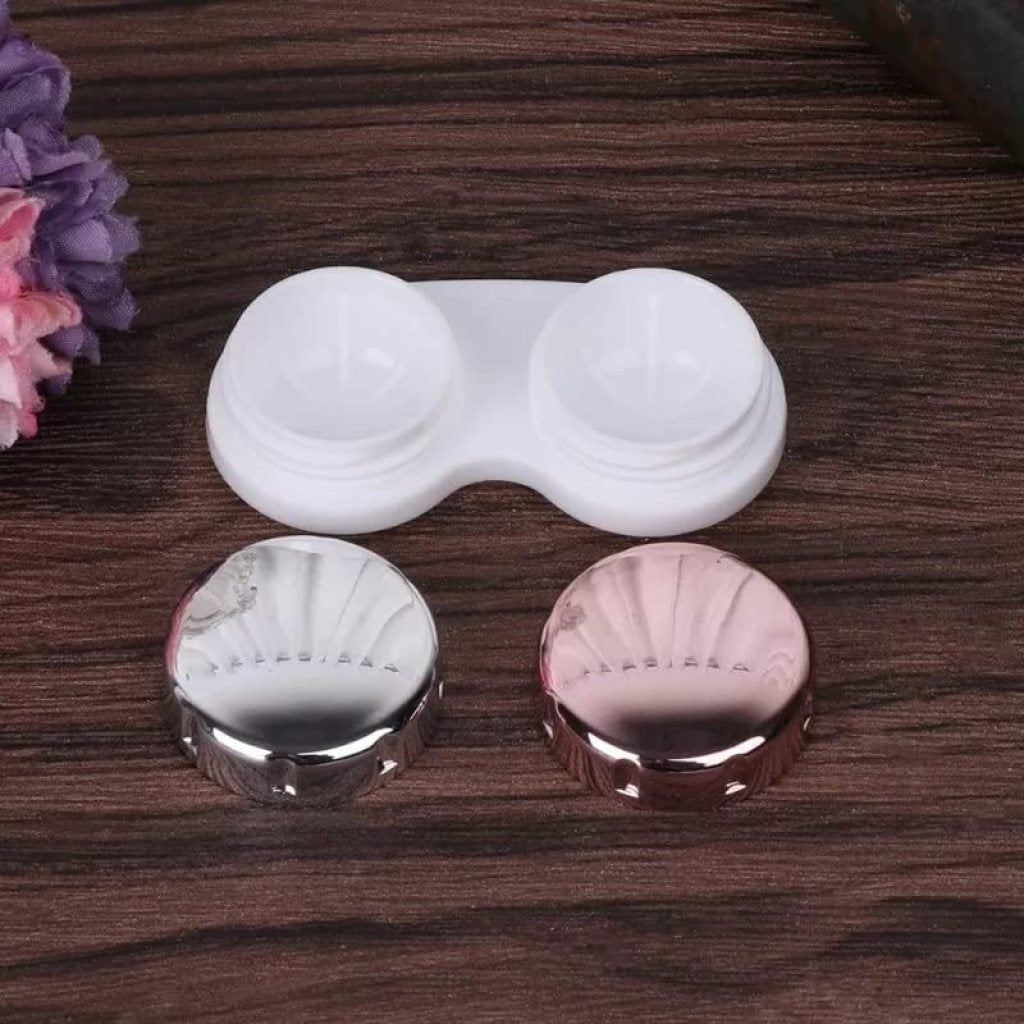 Premium Contact Lens Case with Mirror, Tweezer & Travel Kit