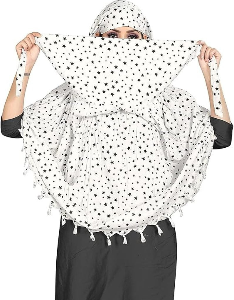 Cotton Long Scarf & Mask for Sun UV Protection – Universal Size, Breathable & Stylish
