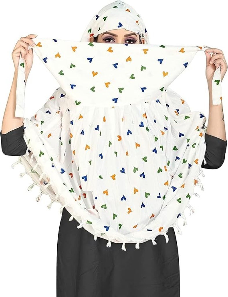 Cotton Long Scarf & Mask for Sun UV Protection – Universal Size, Breathable & Stylish