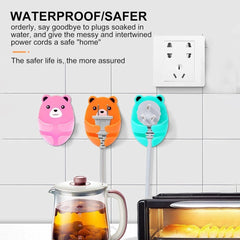 Cute Bear Wall Hooks – 4 Colors, Adhesive & Plug Hooks for Kitchen & Home