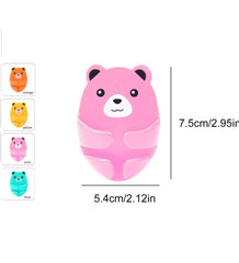 Cute Bear Wall Hooks – 4 Colors, Adhesive & Plug Hooks for Kitchen & Home