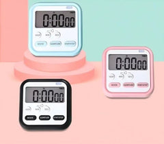 Digital Kitchen Timer & Alarm Clock with Stopwatch, Loud Alarm, Magnetic Back, Large Display