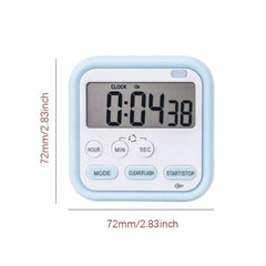 Digital Kitchen Timer & Alarm Clock with Stopwatch, Loud Alarm, Magnetic Back, Large Display