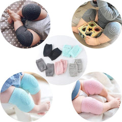Doted Baby Knee Pads & Elbow Protectors – Soft, Breathable, Anti-Slip for Crawling & Toddler Safety (Multi-Color)