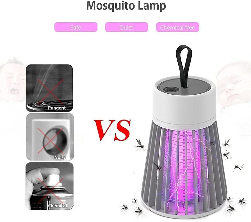 Eco-Friendly USB Mosquito Killer Lamp – Electric Shock Trap & Screen Protector for Home