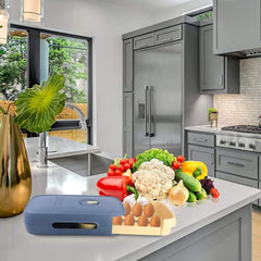 Refrigerator Egg Storage Drawer – Stackable, Reusable Egg Tray with Lid for Kitchen & Freezer