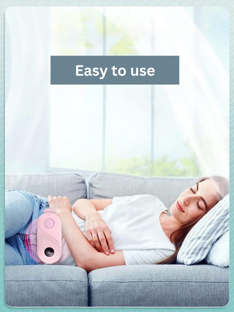 Portable Electric Heating Belt for Menstrual Cramps Relief – 33 Temp & 4 Massage Modes