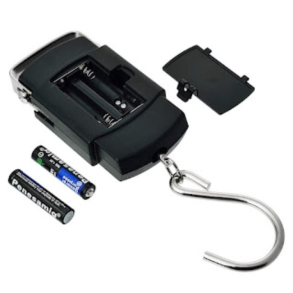 Digital Luggage Weight Scale 50kg, Portable Hook Balance, Black