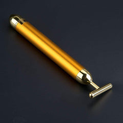 24K Gold Energy Beauty Bar – Waterproof Facial Massager for Wrinkles & Skin Care