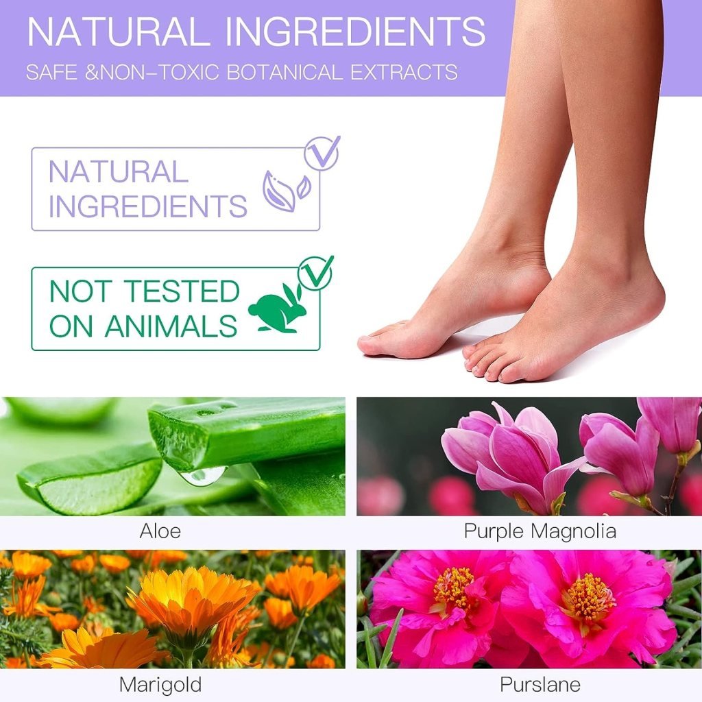 Revitalizing Foot Peeling Mask – Dead Skin Remover & Moisturizer Socks (Lavender, 1 Pair)