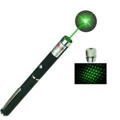 Powerful Green Laser Pointer Pen – 2000m Range, Multi-Use, Adjustable Cap for Camping & Disco Effects