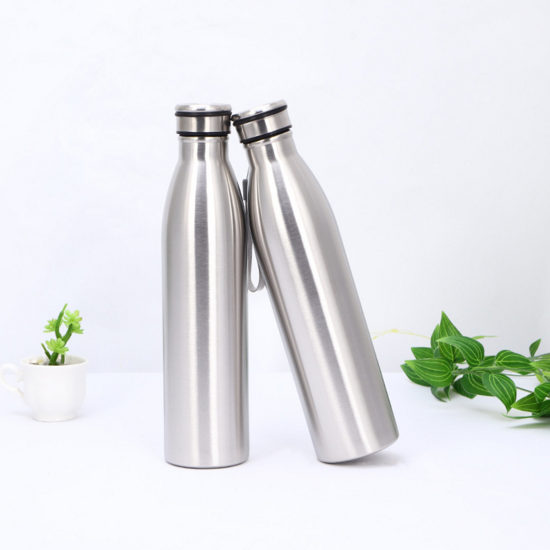 Stainless Steel 1000ml Slim Water Bottle with Loop